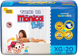 Turma da Mônica Fralda Jumbo Tamanhos