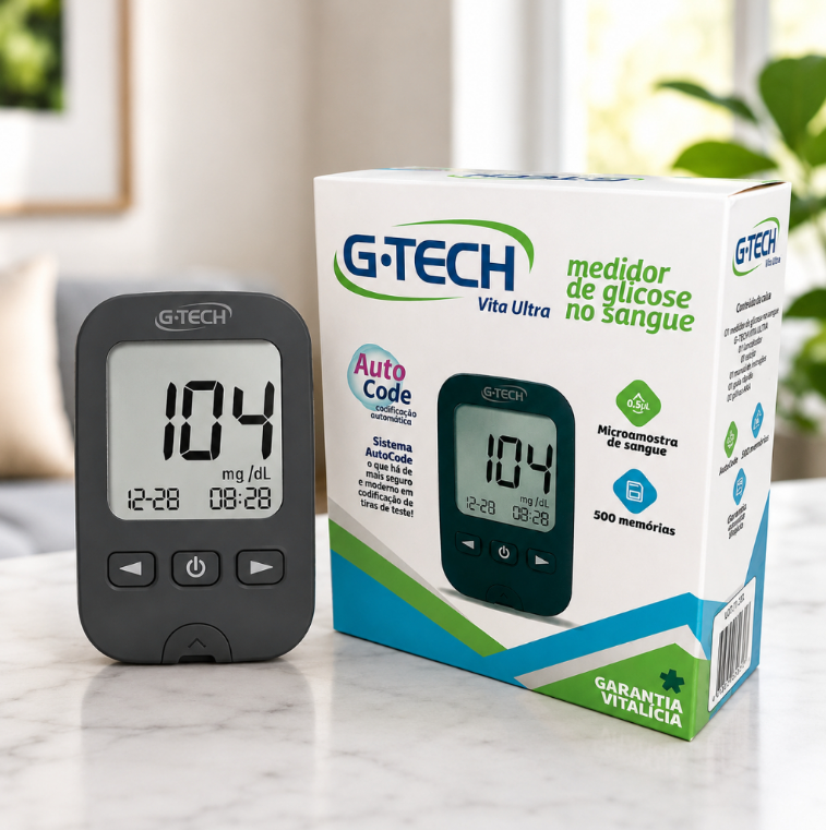 Kit Medidor De Glicose Vita Ultra G-tech