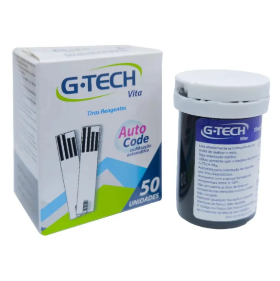 Tira De Mediçâo Vita 50 Unidades G-Tech