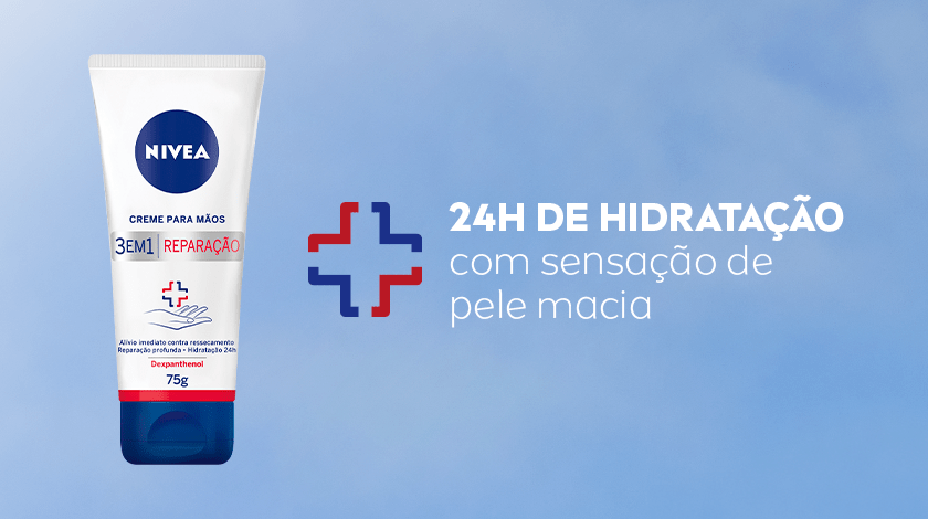 Creme p/ Mãos Reparação 3 em 1 75g Nivea