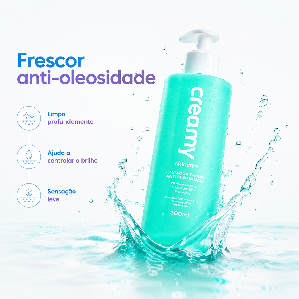 Limpador facial Anti-oleosidade 300mL Creamy