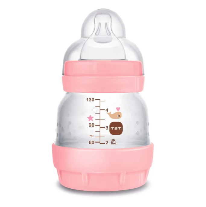 Mamadeira Easy Start Anticólica Cores 130ml MAM