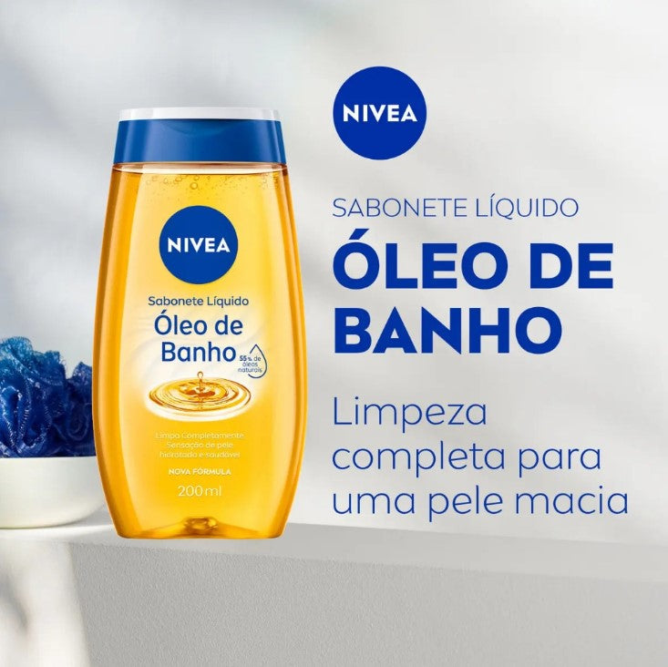 Óleo De Banho Sabonete Liquido 200ml Nivea