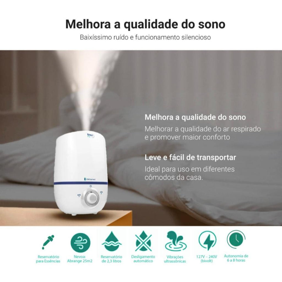 Umidificador Umi POP 2,3L Dellamed