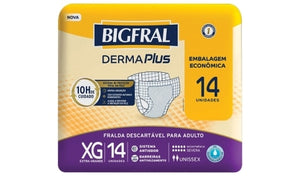 Bigfral Derma Plus Econômica XG pct c/14 un.